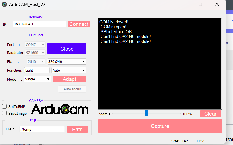 host software screenshot