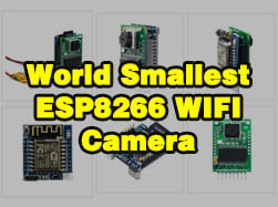World Smallest ESP8266 WIFI Camera