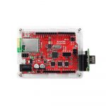 Top View Arduino CC3200 UNO Board in An Acrylic Case with A Camera