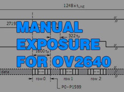 Manual Exposure for OV2640