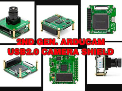 Second Generation ArduCAM USB2.0 Camera Shield