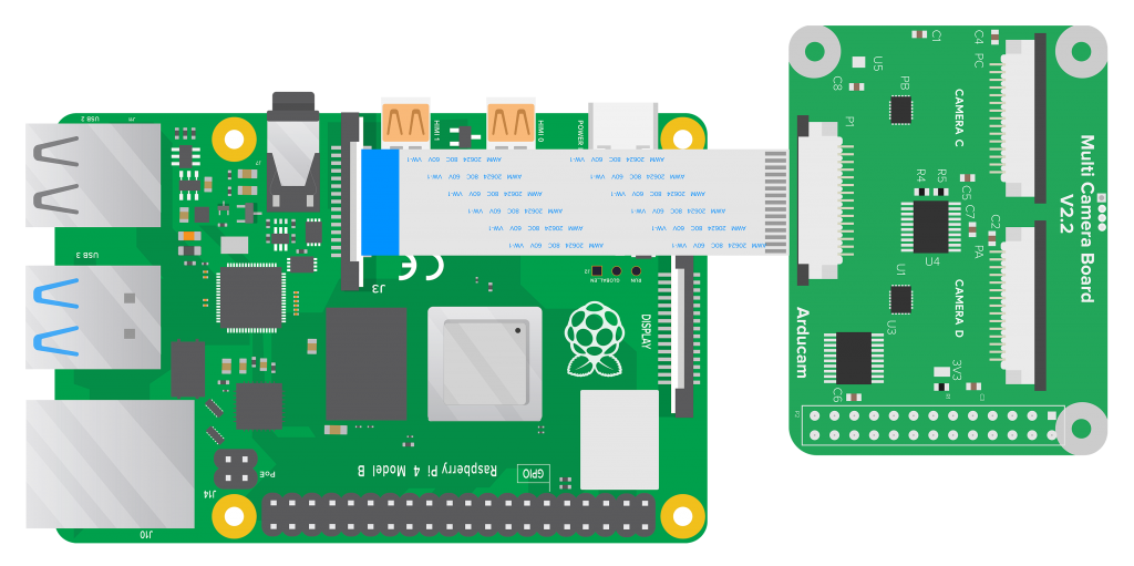 pi 4 to multi cam adapter