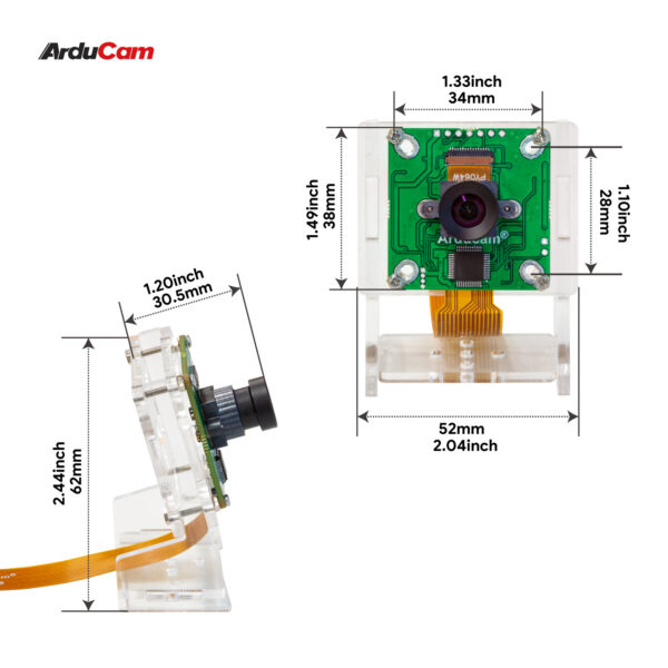 Arducam 2MP OV2311 Global Shutter Mono Visible Light Camera Modules for ...