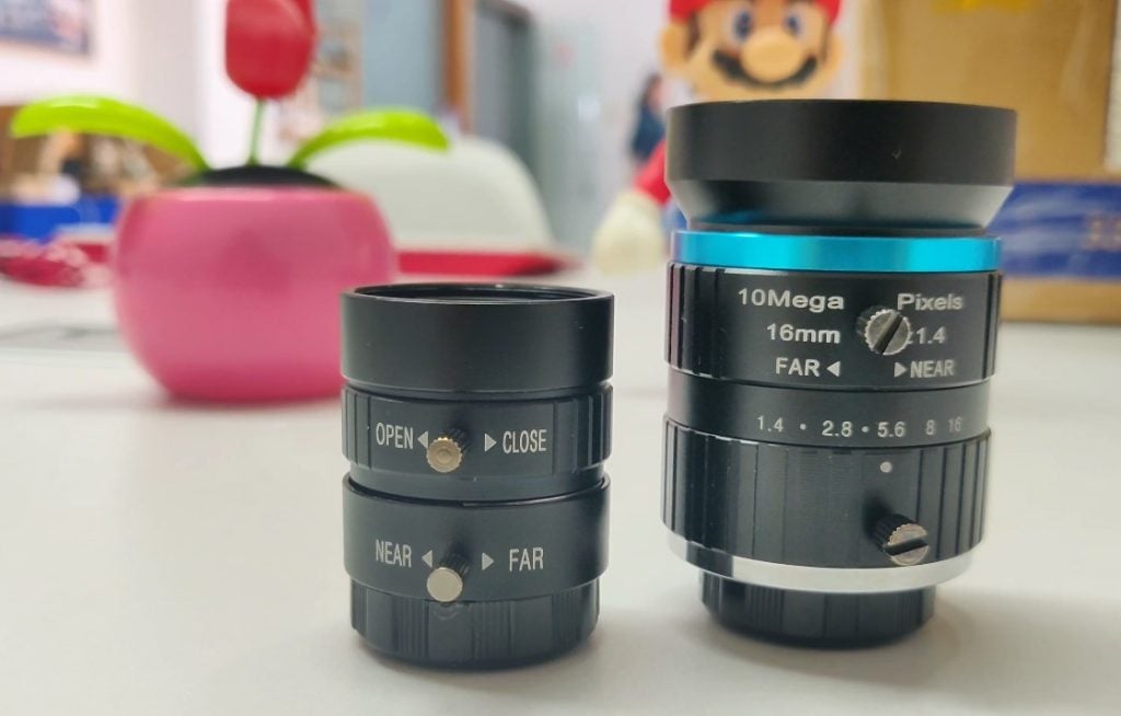 6mm and 16mm high quality camera lens