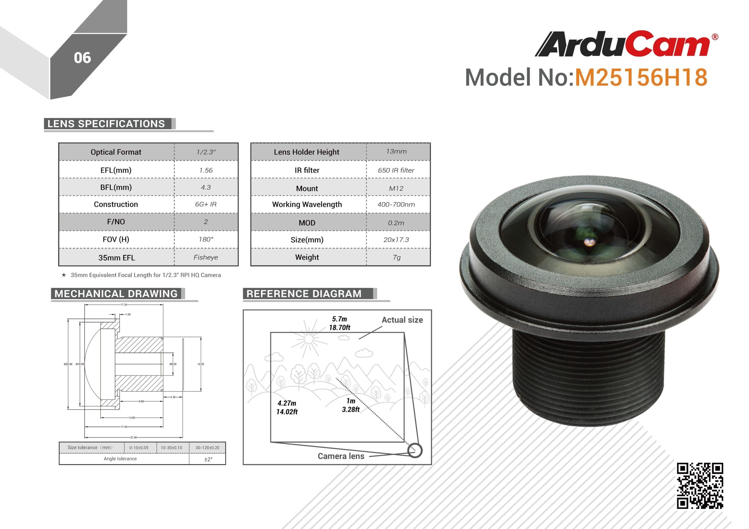 Arducam M12 Lens Kit for Pi HQ Camera 页面 7 Arducam M12 Lens Kit for Pi HQ Camera 页面 7