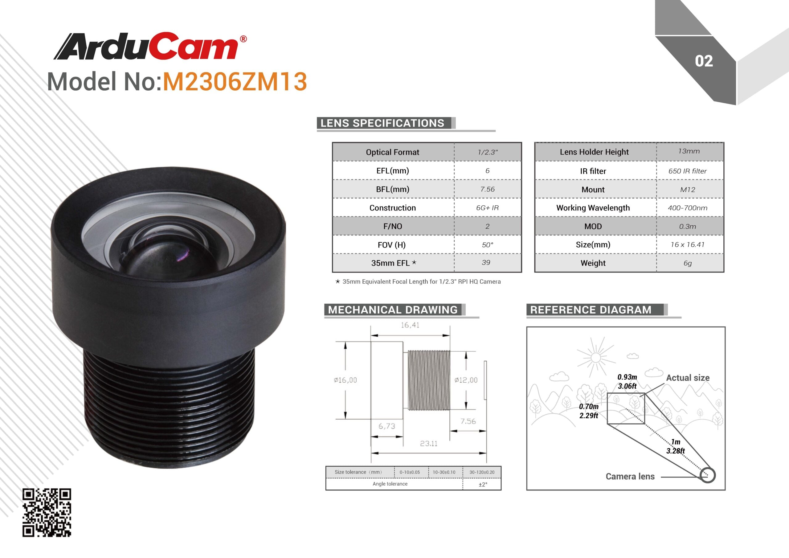 Arducam M12 Lens Kit for Pi HQ Camera 页面 3 Arducam M12 Lens Kit for Pi HQ Camera 页面 3