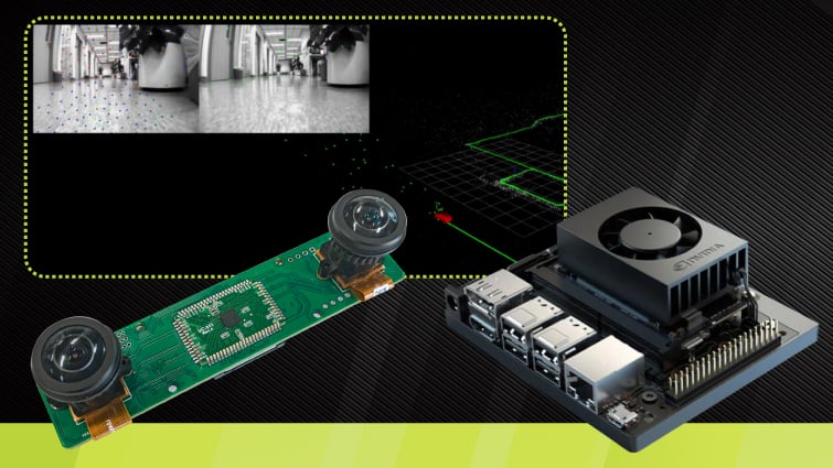 an Nvidia Jetson NX V SLAM System with Arducam Stereo Camera