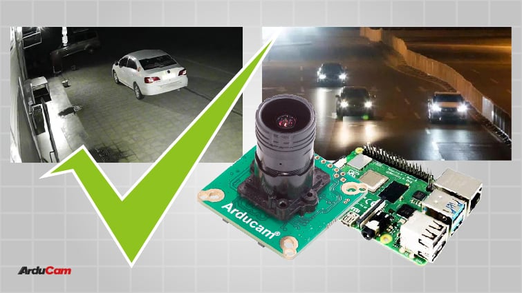 using Arducam Pivariety low light camera for surveillance applications