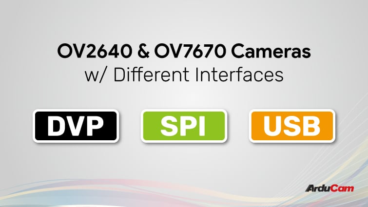 get ov2640 or ov7670 cameras with various interfaces
