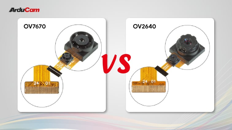ov2640 vs ov7670 pin definitions comparison
