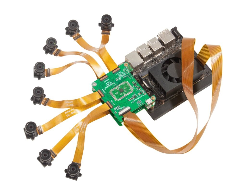 octopus 8 camera system for Nvidia Jetson Nano and nx
