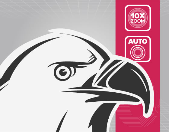 autofocus camera with 10 times digital zoom