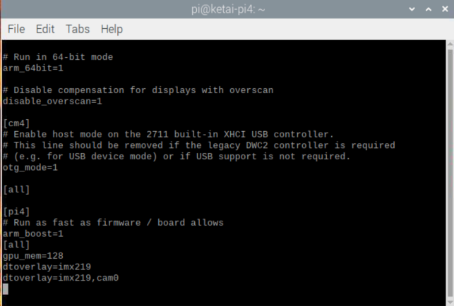 8cam on cm4 config